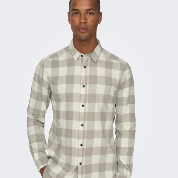 Only & Sons Tony LS check shirt - Picture 4 of 5